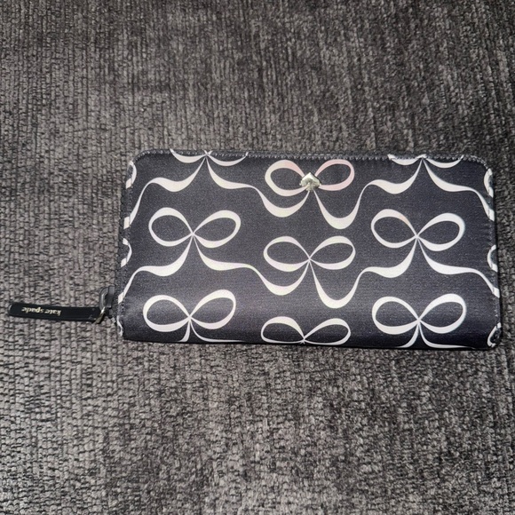 Kate Spade New York Bow Pattern Zip Wallet - Picture 3 of 8